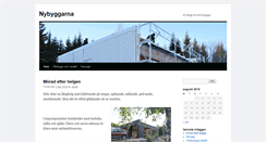 Desktop Screenshot of nybyggarna.bluepix.se